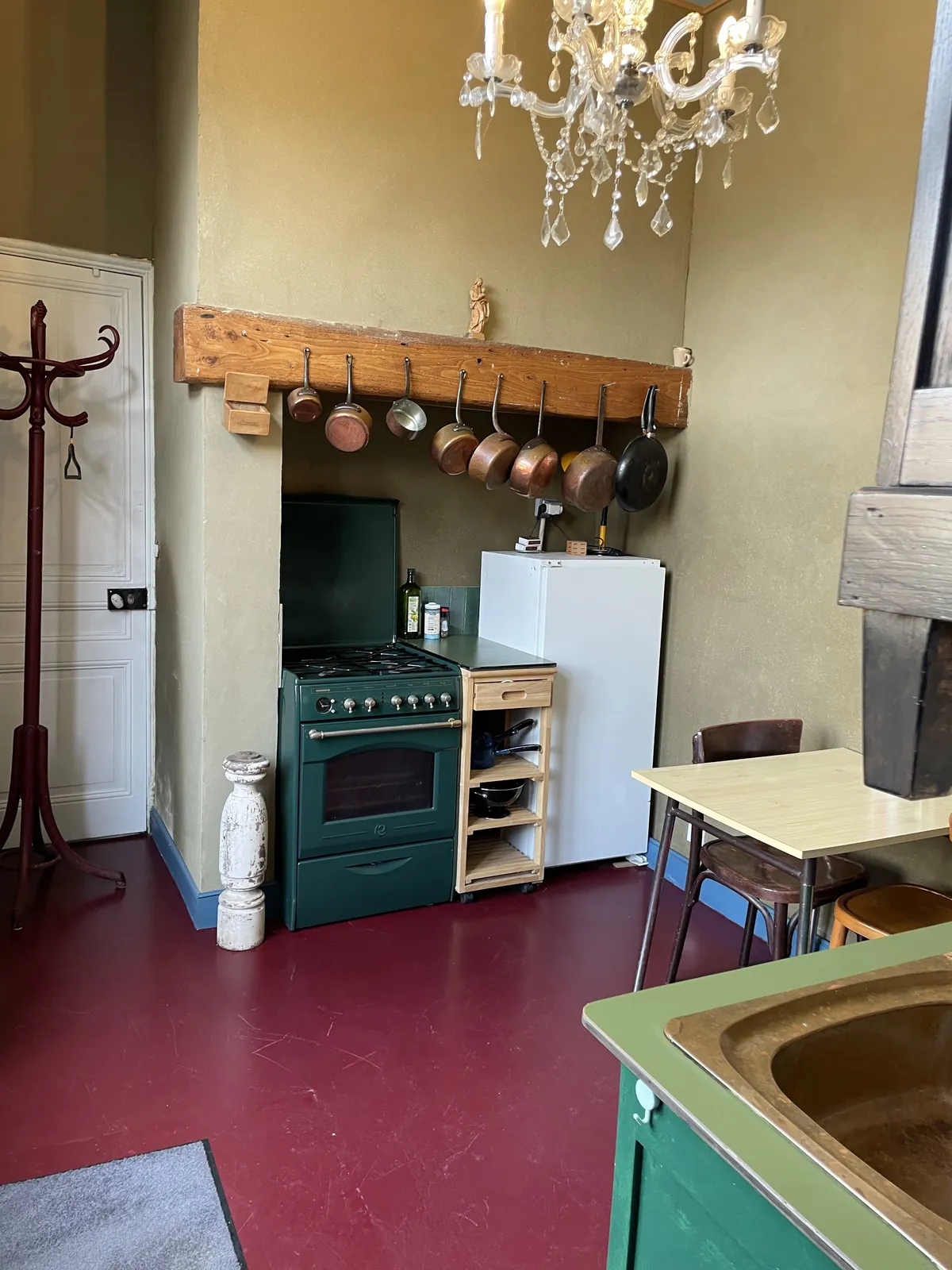 Le piano de cuisson de la grande cuisine de la Villa Marguerite
