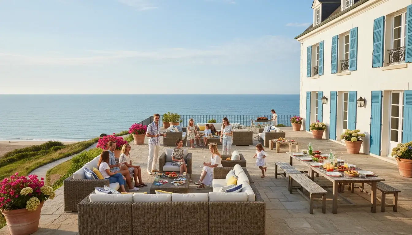 Maison de bord de mer spacieuse pour séjour en famille nombreuse à Ault