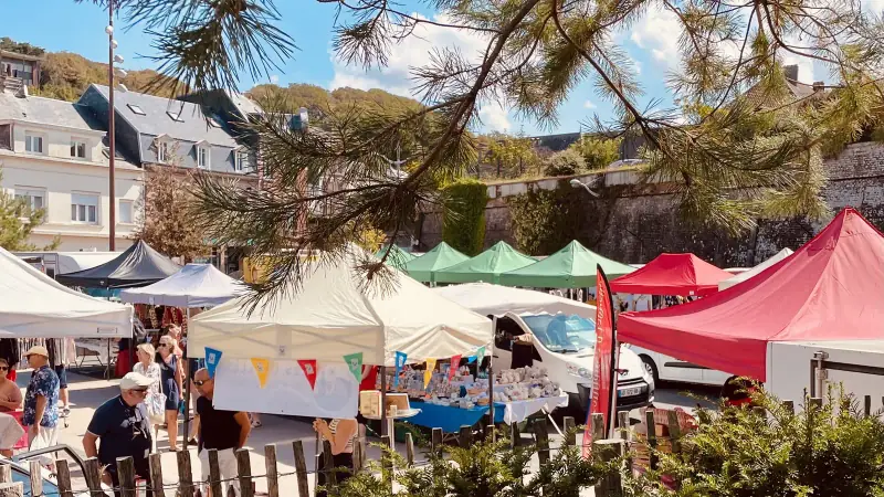 Le marché d'Ault, le samedi matin